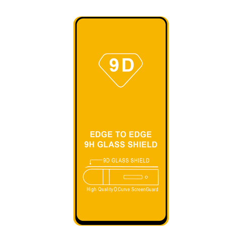 Защитное стекло 9H полный клей Full Glue для Xiaomi Mi 10T / Mi 10T Pro (Черная рамка)