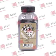 Тонер БУЛАТ s-Line TNP-18, TNP-22, TNP-27 для Konica Minolta bizhub C25, C35, Magicolor 4750 (Чёрный, банка 140 г)