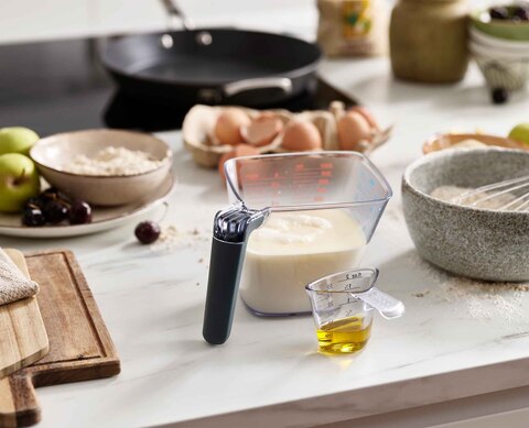 Набор мерных стаканов 11х17.5х24см Joseph Joseph 2 предмета серый