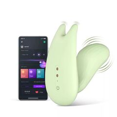 Зеленый вибратор Magic Motion Umi - 9,5 см. - 