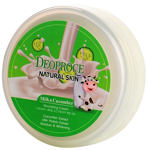 DEOPROCE NATURAL SKIN NOURISHING CREAM MILK CUCUMBER