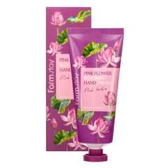 Крем для рук с экстрактом цветов лотоса FARMSTAY Pink Flower Blooming Hand Cream Pink Lotus 100 мл