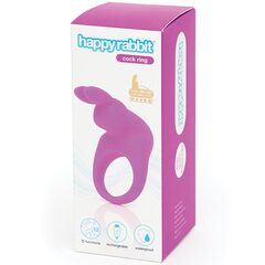 Фиолетовое эрекционное виброкольцо Happy Rabbit Rechargeable Rabbit Cock Ring - 