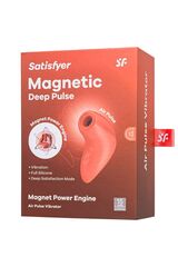Оранжевый вакуумный стимулятор Magnetic Deep Pulse - 