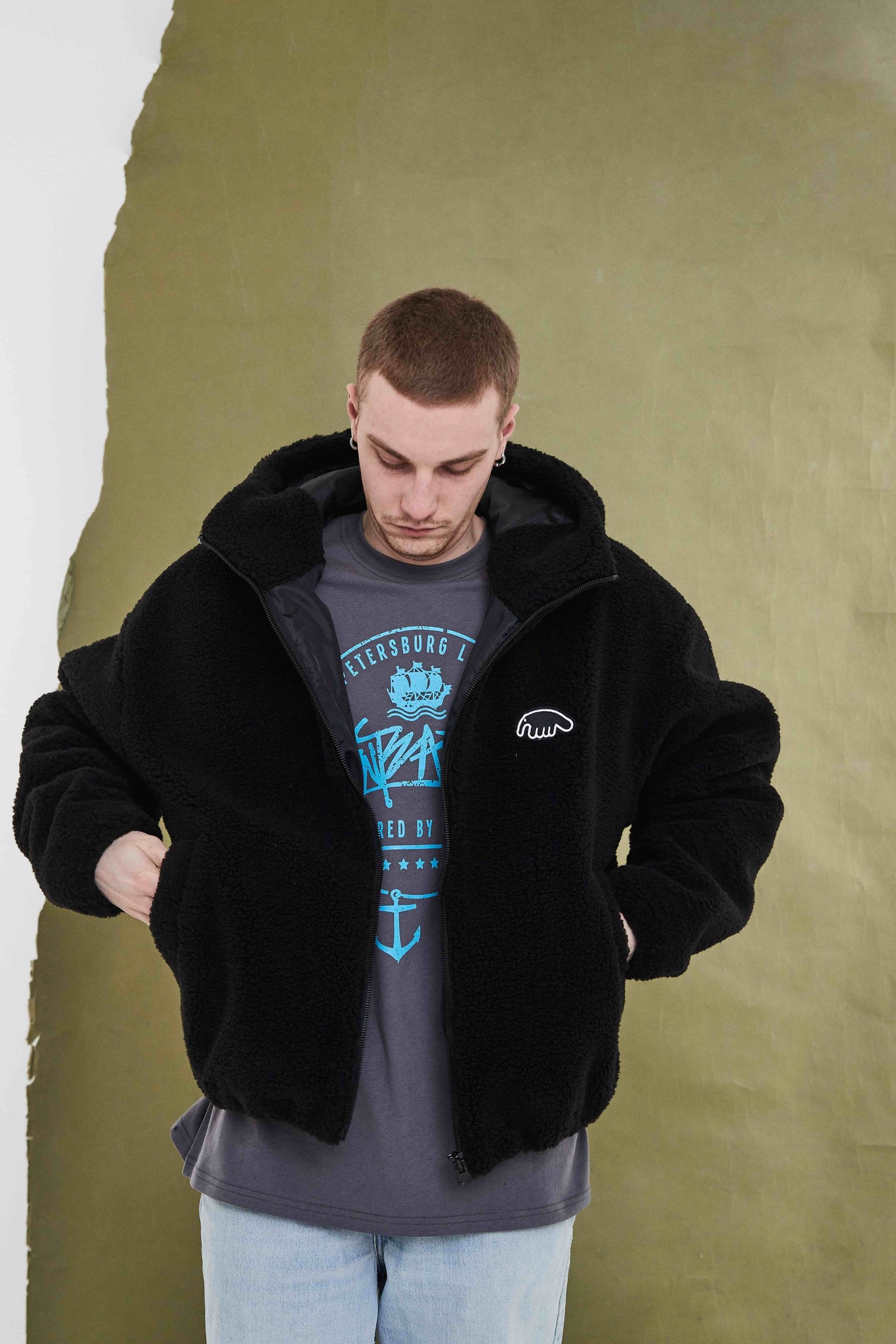 Sherpa comfy hoodie hotsell