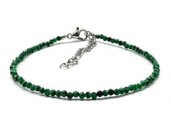 Браслет из малахита шарик гр. 2 мм, 17 см. 2590488