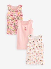 Майка для девочки Next 686-032, 3 шт., Розовый