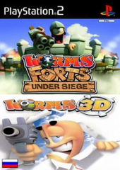 Worms 3D  & Worms Forts Under Siege (Playstation 2)