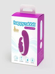 Лиловый вибратор Mini G-Spot Curve Vibe с клиторальным зайчиком - 