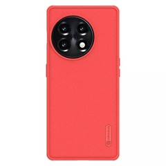 Чехол красного цвета усиленный от Nillkin для телефона OnePlus Ace 2 и 11R, серия Super Frosted Shield Pro