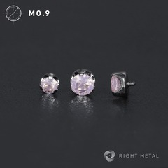 Flat Faceted Rose Quartz