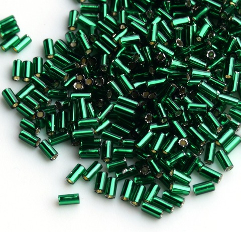 Стеклярус Тохо 3 мм 0036 ярко-зеленый