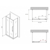 Abber Schwarzer Diamant AG30160BMH-S70BM-S70BM Душевой уголок, 160x70x195