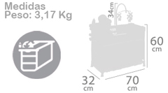 DeCuevas Манеж-игровой центр для куклы с аксессуарами серии 