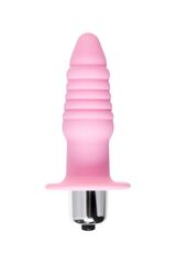 Розовая анальная вибровтулка Princess - 9 см. - 