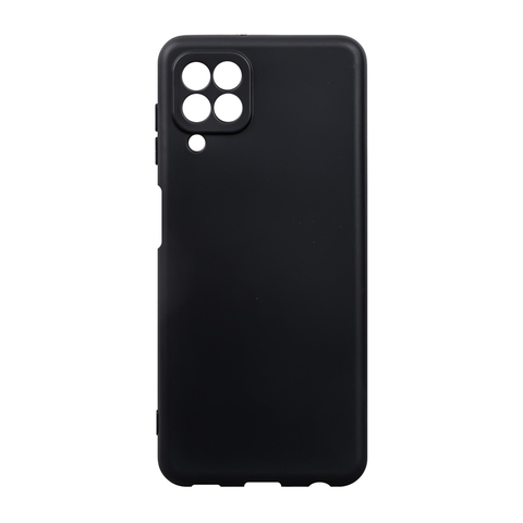 Силиконовый чехол Mat TPU матовый для Samsung Galaxy A22 4G (Черный)