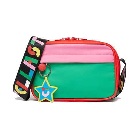 Сумка Stella McCartney Kids Logo Color Block Green