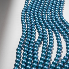 Хрустальный жемчуг, оттенок "Metallic Cosmos", шар 8мм, улучшенное покрытие