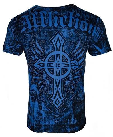 Affliction | Футболка мужская ST. PIERRE VS. KOSCHECK PROMO Tee A4097 спина