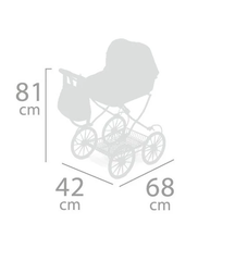 DeCuevas Коляска для кукол с сумкой, 81 см, серия Фанни, складная  (80086)