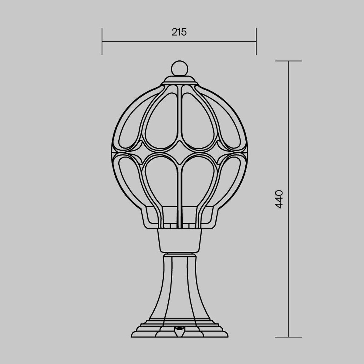 Ландшафтный светильник Maytoni Via O024FL-01G