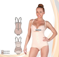 Бандаж боди компрессионный с высокой линией талии
