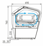 фото 4 Витрина для мороженного настольная POLUS I60 VL 0,8-1 0430 на profcook.ru