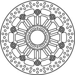 Диск тормозной передний CBR-600/900