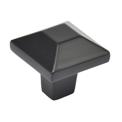 Ручка мебельная кнопка EDSON 1340 Black Matt