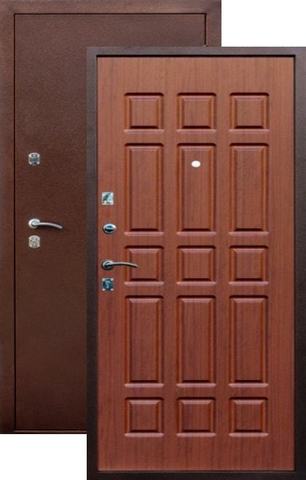 Входная металлическая дверь Оптимус (медь антик+сапели)  Союз из стали 1,5 мм с 2 замками