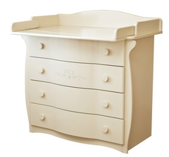 С 265 Комод с матрасом резьба с инкустрацией стразами №10 (Птички) (шоколад)