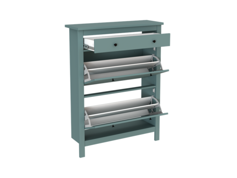 Тумба для обуви Сага 92*122, темно-бирюзовая