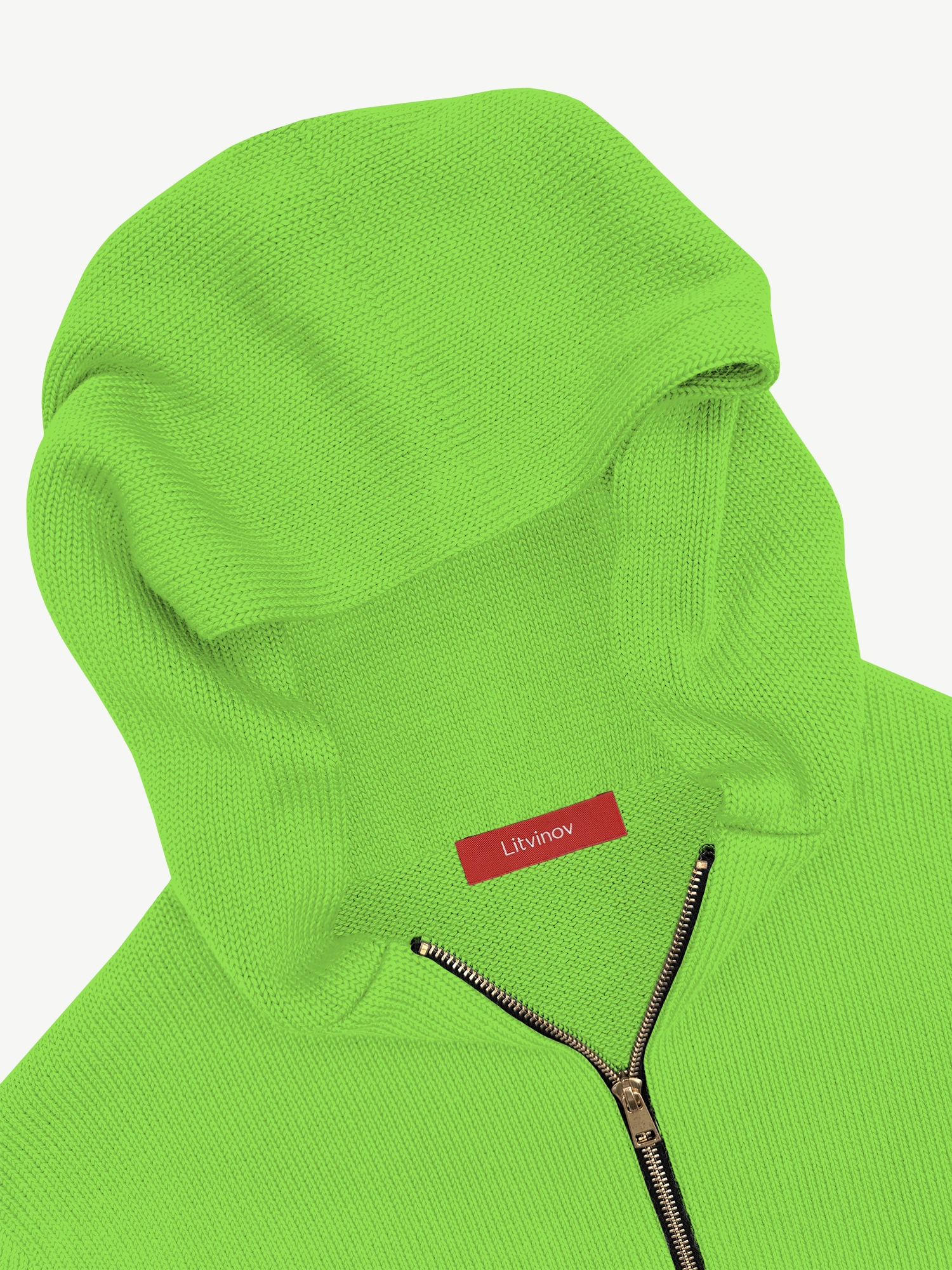 Толстовка на замке из экохлопка