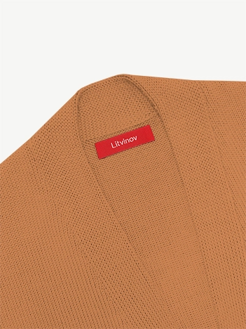 Кардиган с планкой из мягкой шерсти