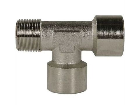 Тройник 3/8внеш-3/8внут-3/8внут, 150bar, никелир.латунь