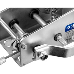 ЗУБР 0.9 т, 8 м, ручная барабанная тяговая тросовая лебедка,Профессионал(43113-0.9)