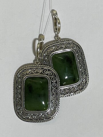 Скания (серьги из серебра)