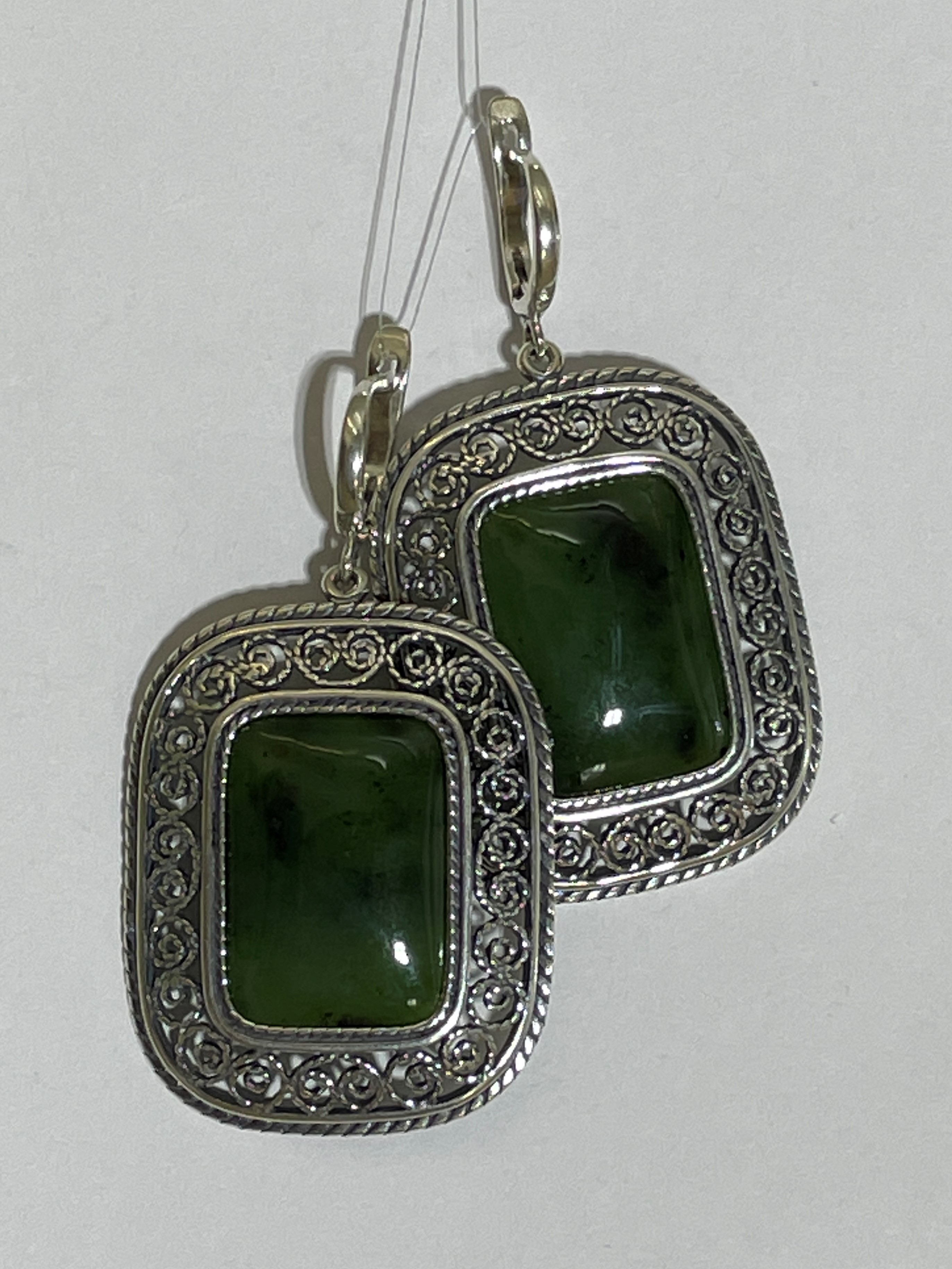 Скания (серьги из серебра)