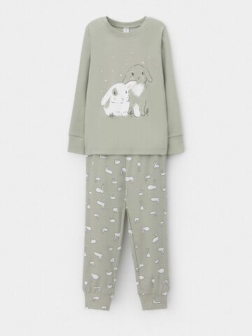 пижама  для девочки  К 1541/шалфей,белые зайчики