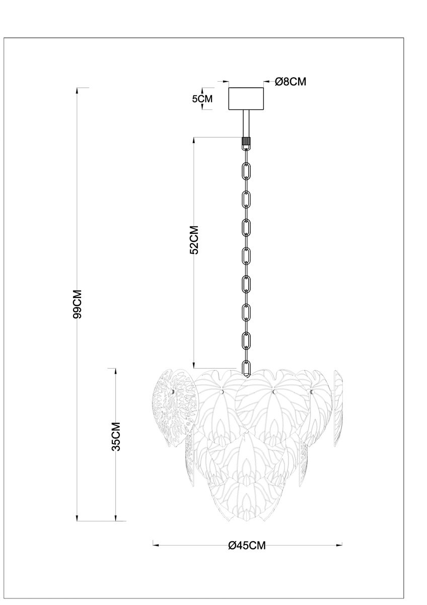 Подвесная люстра Arte Lamp Kapri A4078LM-6GO