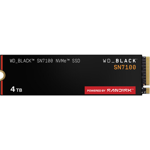 SSD диск WD 4TB WD_BLACK SN7100 NVMe PCIe 4.0 M.2 Internal SSD