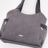 Сумка Саломея 618 македония серый + черный