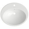 Aqueduto INS0310 AQD INSERTO Раковина врезная овальная с отверстием под смеситель 560*490, белый глянцевый