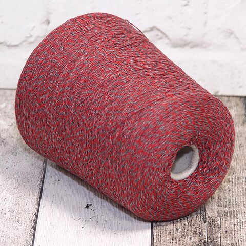 Кашемир Cariaggi CASHMERE 2/28*2 серо-красный