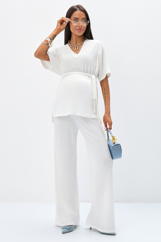 Костюм для беременных 18534 молочный