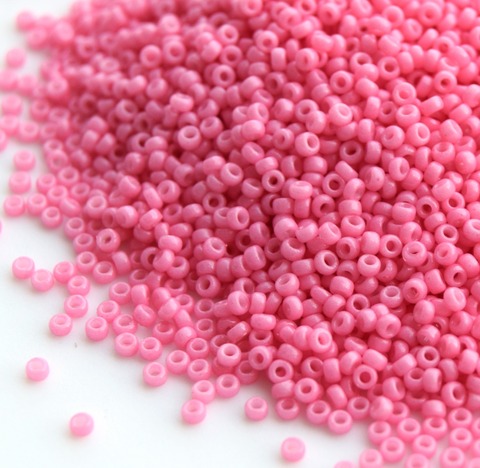 15/0 RR-4467 Бисер круглый Миюки Гвоздика непрозрачный /Miyuki round 15/0 Duracoat Carnation