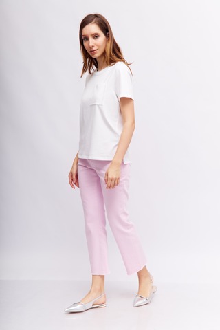 Marc Cain Футболка из хлопка и эластана с декоративными деталями