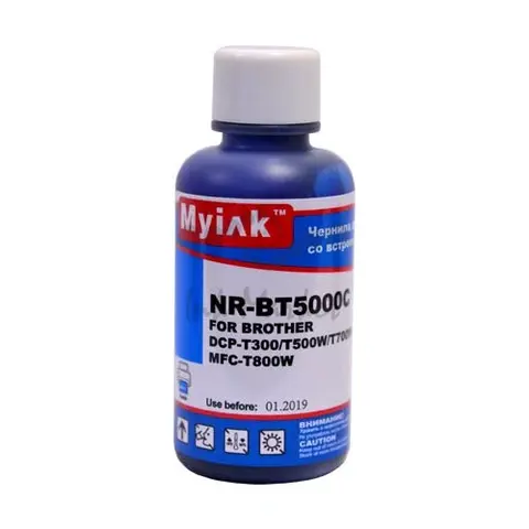 Чернила BT5000C MyInk для Brother InkBenefit Plus DCP-T300, T500, T700, MFC-T800 (100 мл, cyan, Dye)