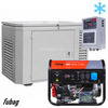 Бензиновый генератор в зимнем кожухе с блоком АВР Fubag BS 5500 A ES/1200SCW RAL 7035 — фото 1
