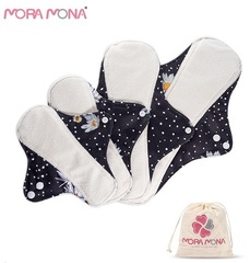 Многоразовые Эко прокладки Mora Mona_ Черные